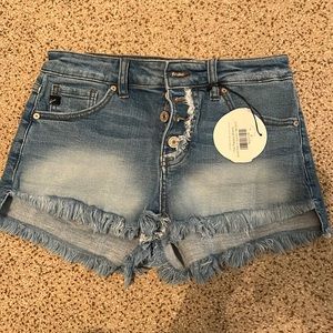 New kancan jean shorts